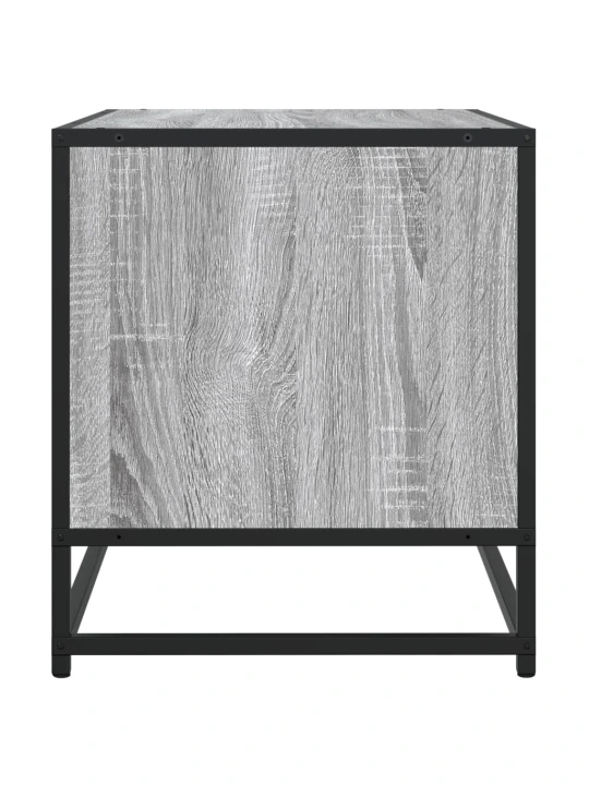 Televizoriaus spintelė, pilka, 91x40x46cm, mediena ir metalas