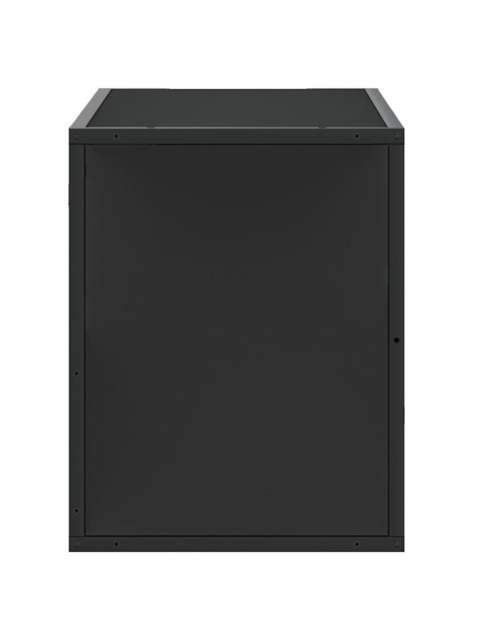 Televizoriaus spintelė, juoda, 80x31x39,5cm, mediena/metalas