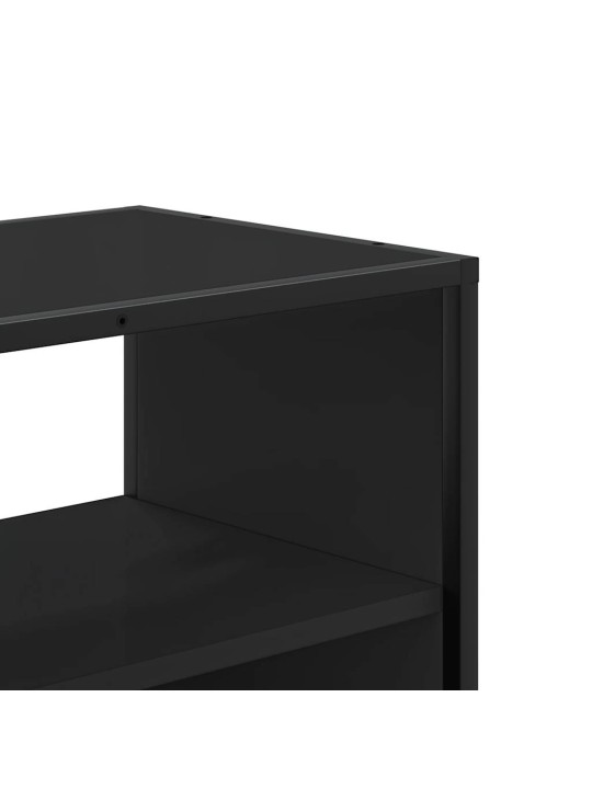Televizoriaus spintelė, juoda, 80x31x39,5cm, mediena/metalas