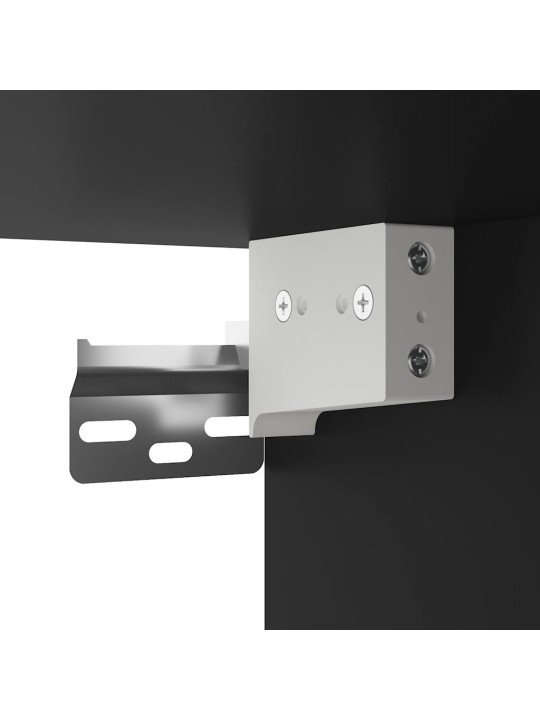 Televizoriaus spintelė, juoda, 80x31x39,5cm, mediena/metalas