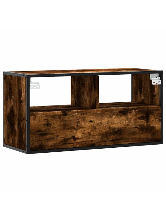 Televizoriaus spintelė, dūminė, 80x31x39,5cm, mediena/metalas