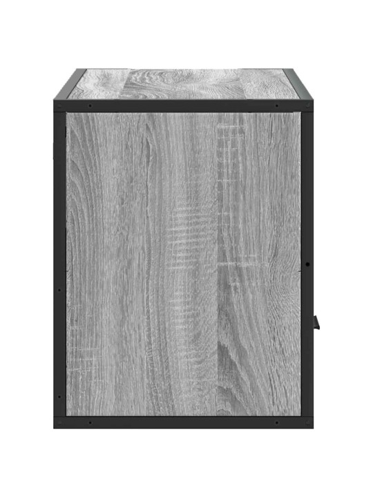 Televizoriaus spintelė, pilka, 80x31x39,5cm, mediena ir metalas