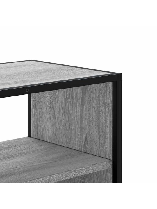 Televizoriaus spintelė, pilka, 80x31x39,5cm, mediena ir metalas