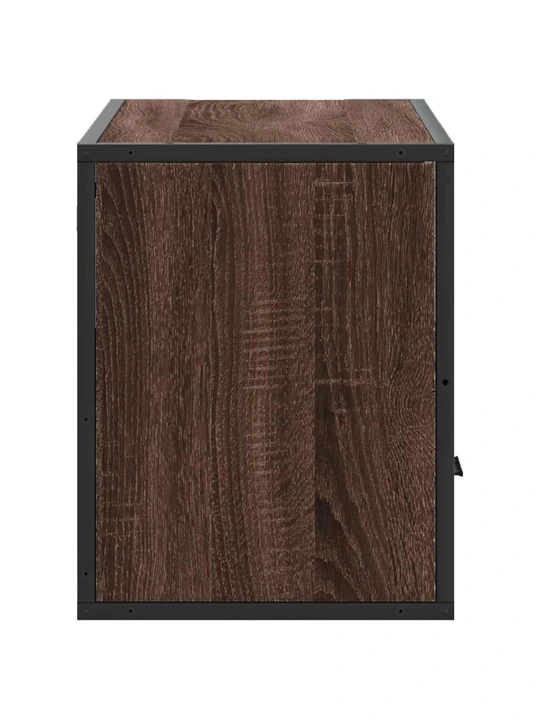 Televizoriaus spintelė, ruda, 80x31x39,5cm, mediena/metalas