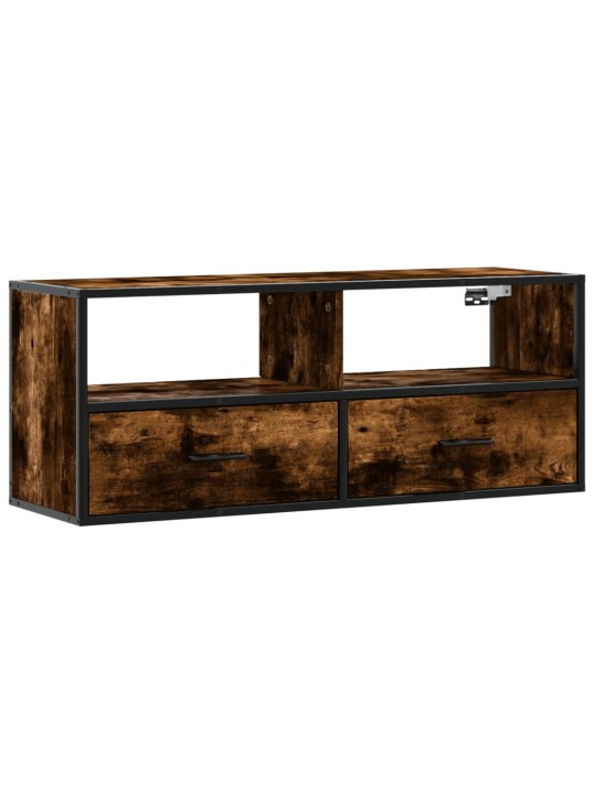 Televizoriaus spintelė, dūminė, 100x31x39,5cm, mediena/metalas