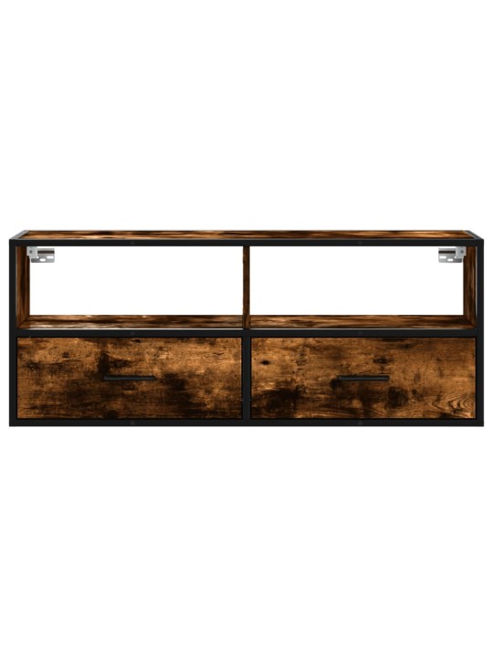 Televizoriaus spintelė, dūminė, 100x31x39,5cm, mediena/metalas