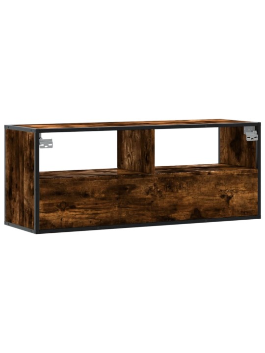 Televizoriaus spintelė, dūminė, 100x31x39,5cm, mediena/metalas