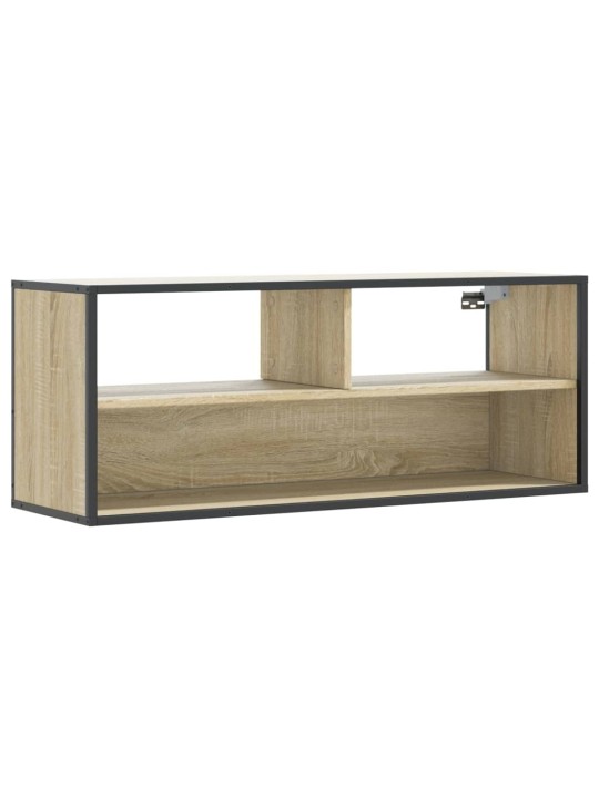 Televizoriaus spintelė, ąžuolo, 100x31x39,5cm, mediena/metalas