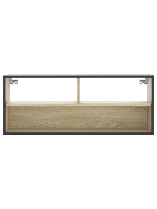Televizoriaus spintelė, ąžuolo, 100x31x39,5cm, mediena/metalas