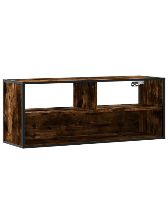 Televizoriaus spintelė, dūminė, 100x31x39,5cm, mediena/metalas