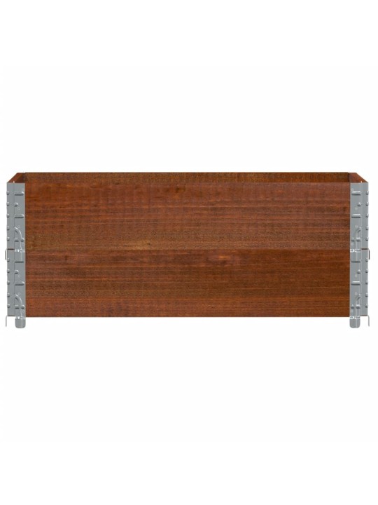 Sodo lovelis, rudas, 100x50cm, pušies medienos masyvas
