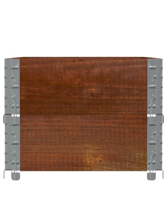 Sodo lovelis, rudas, 100x50cm, pušies medienos masyvas
