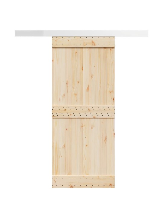 Stumdomų durų įrangos rinkinys, juodos sp., 183cm