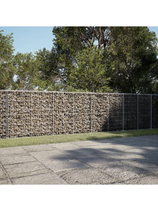 Gabiono krepšys su dangčiu, 800x50x100cm, galvanizuota geležis