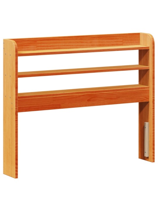 Galvūgalis su lentynomis, rudos, 90cm, pušies medienos masyvas