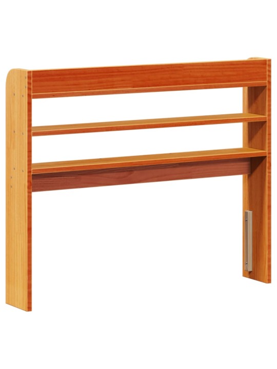 Galvūgalis su lentynomis, rudos, 90cm, pušies medienos masyvas