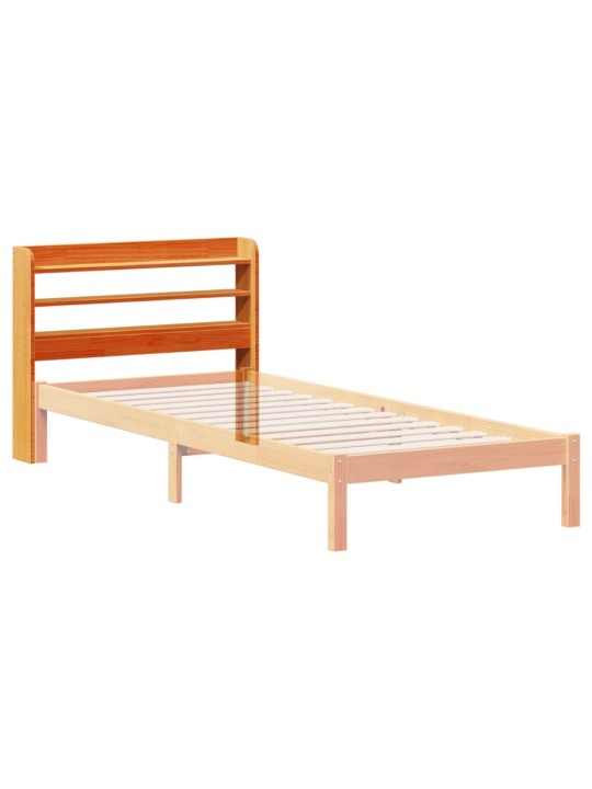 Galvūgalis su lentynomis, rudos, 75cm, pušies medienos masyvas