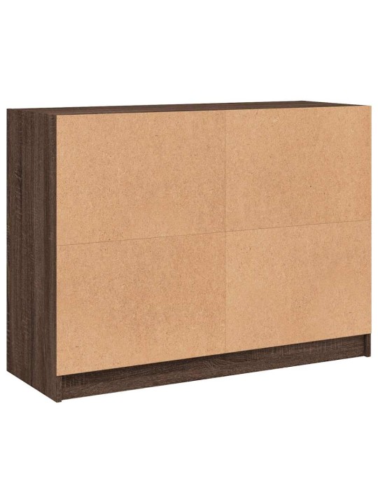 Šoninė spintelė, ruda ąžuolo, 102x37x75,5cm, apdirbta mediena