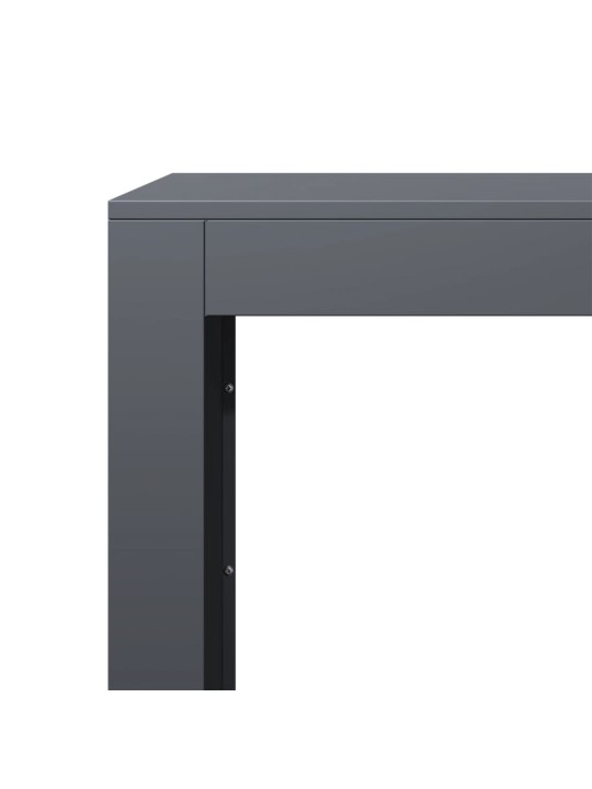 Stovas malkoms, antracito spalvos, 100x40x80cm, plienas