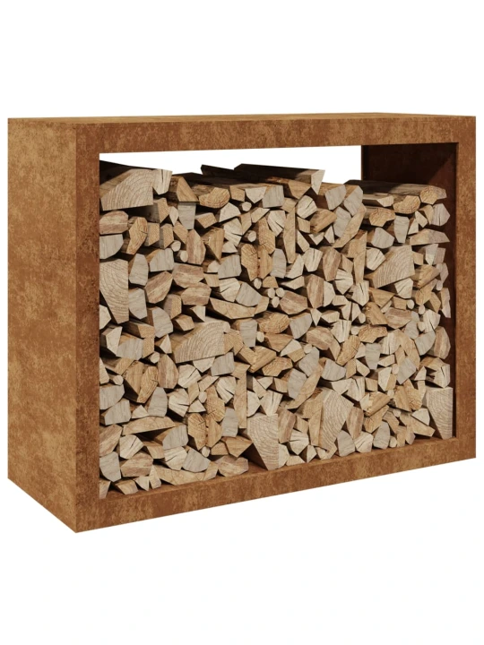 Stovas malkoms, 100x40x80cm, corten plienas