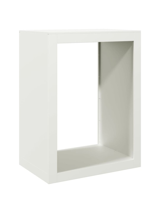 Stovas malkoms, baltos spalvos, 60x40x80cm, plienas