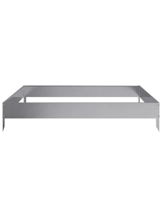 Aukštas sodo lovelis, 100x100x18,5cm, galvanizuotas plienas