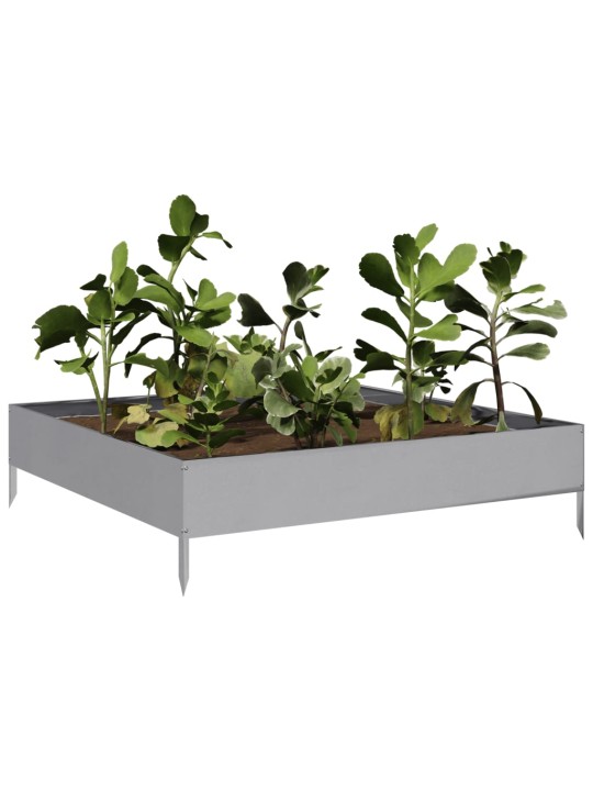 Aukštas sodo lovelis, 100x100x26cm, galvanizuotas plienas