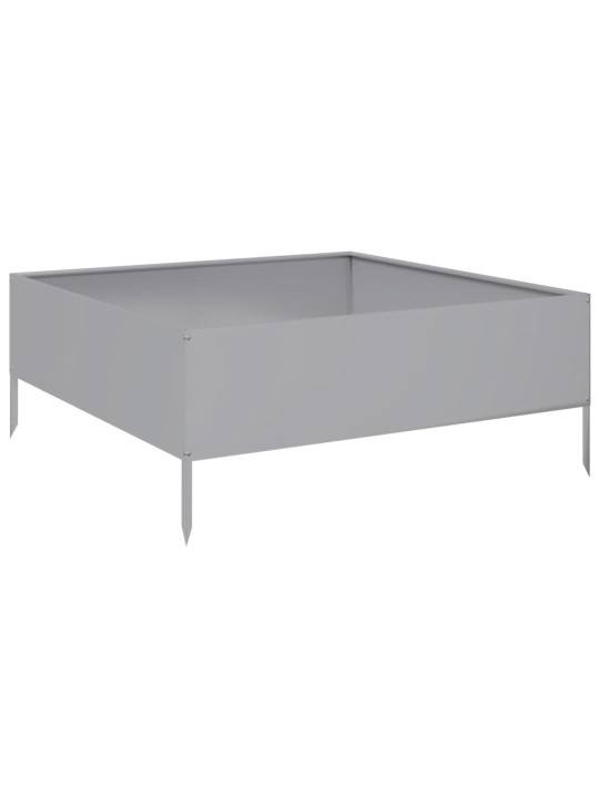 Aukštas sodo lovelis, 100x100x25cm, galvanizuotas plienas