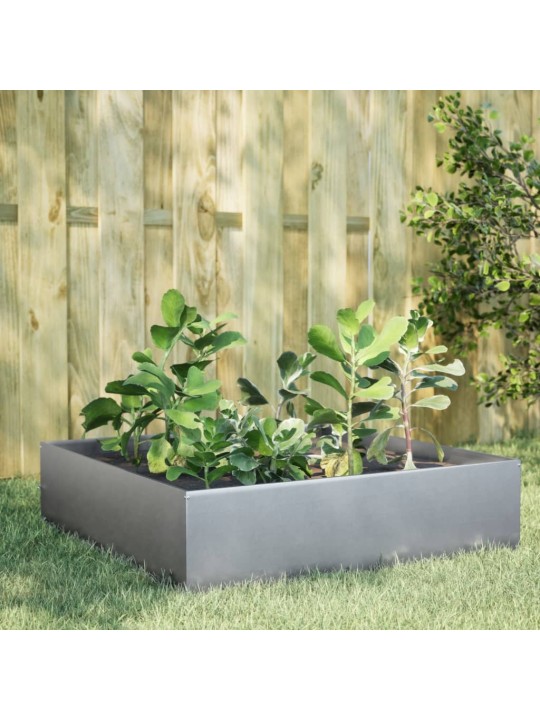 Aukštas sodo lovelis, 100x100x25cm, galvanizuotas plienas