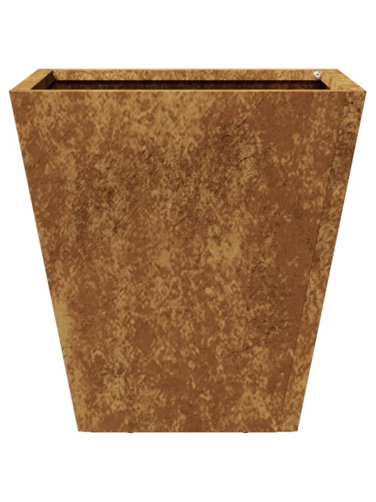 Sodo loveliai, 2vnt., 30x30x30cm, corten plienas