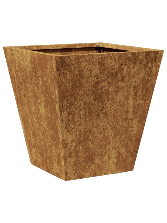 Sodo loveliai, 2vnt., 30x30x30cm, corten plienas