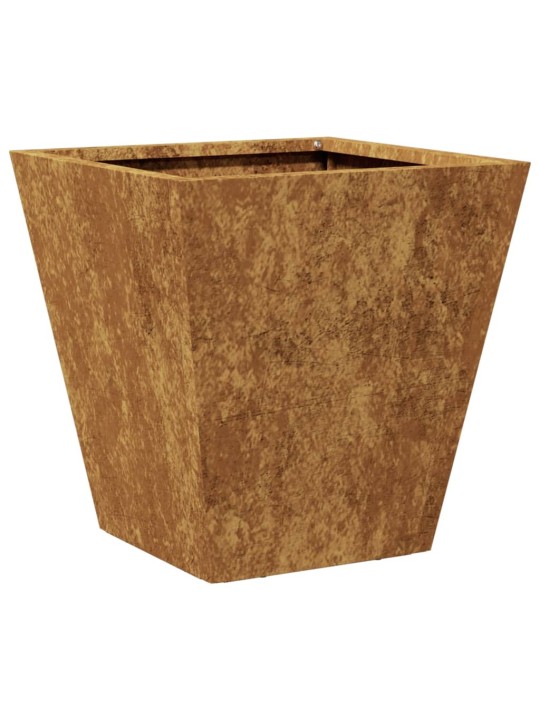 Sodo loveliai, 2vnt., 30x30x30cm, corten plienas