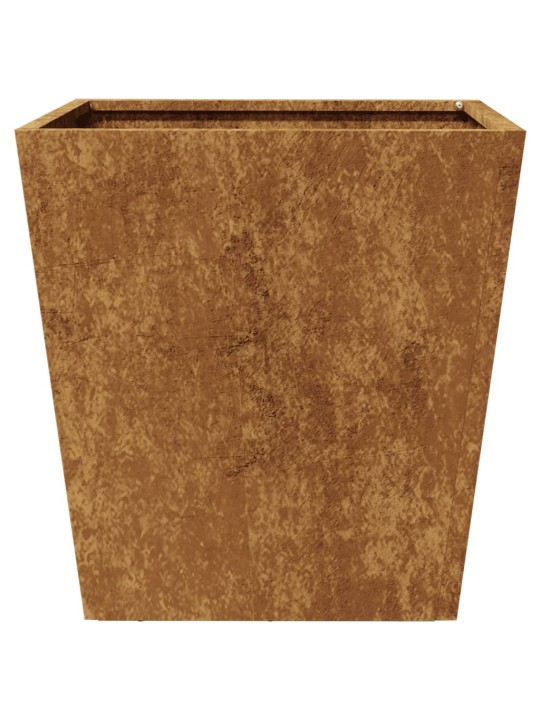 Sodo lovelis, 40x40x40cm, corten plienas