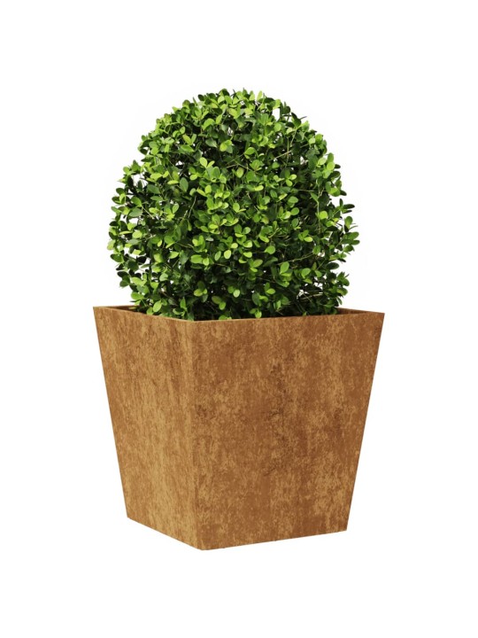 Sodo loveliai, 2vnt., 40x40x40cm, corten plienas