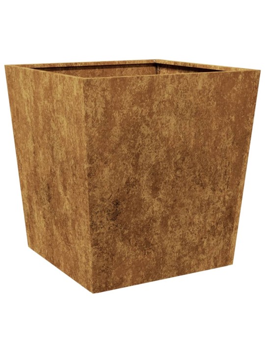 Sodo loveliai, 2vnt., 50x50x50cm, corten plienas