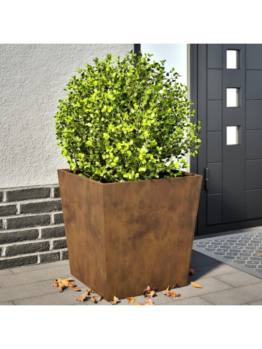 Sodo loveliai, 2vnt., 50x50x50cm, corten plienas