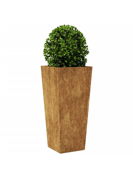 Sodo loveliai, 2vnt., 35x35x75cm, corten plienas