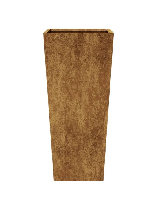Sodo loveliai, 2vnt., 35x35x75cm, corten plienas