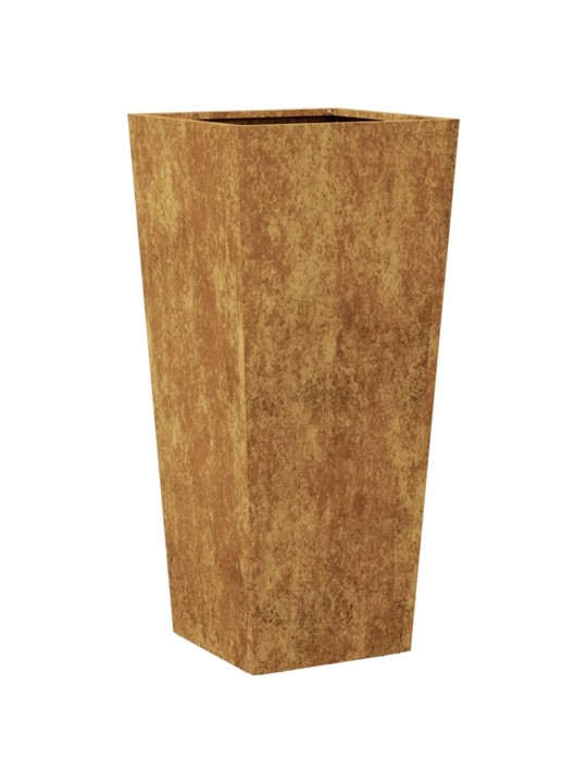 Sodo loveliai, 2vnt., 35x35x75cm, corten plienas