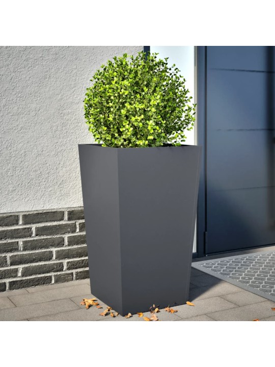 Sodo loveliai, 2vnt., antracito spalvos, 45x45x75cm, plienas