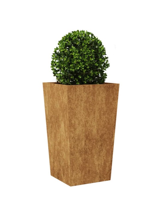 Sodo loveliai, 2vnt., 45x45x75cm, corten plienas