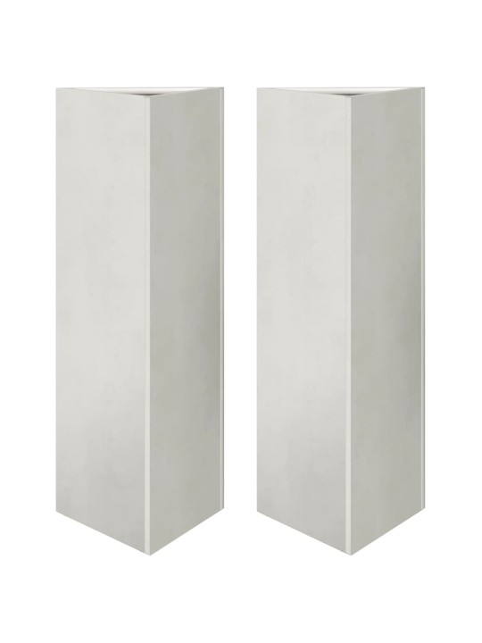 Sodo loveliai, 2vnt., 30x26x75cm, nerūdijantis plienas