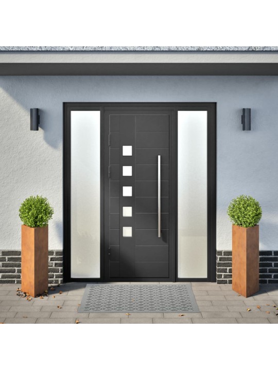 Sodo loveliai, 2vnt., 30x26x75cm, corten plienas, trikampiai