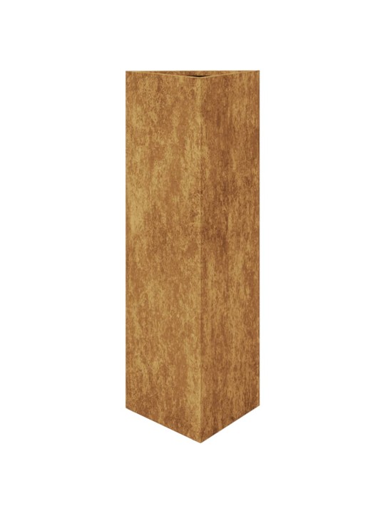 Sodo loveliai, 2vnt., 30x26x75cm, corten plienas, trikampiai