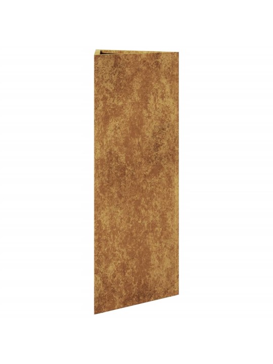 Sodo loveliai, 2vnt., 30x26x75cm, corten plienas, trikampiai