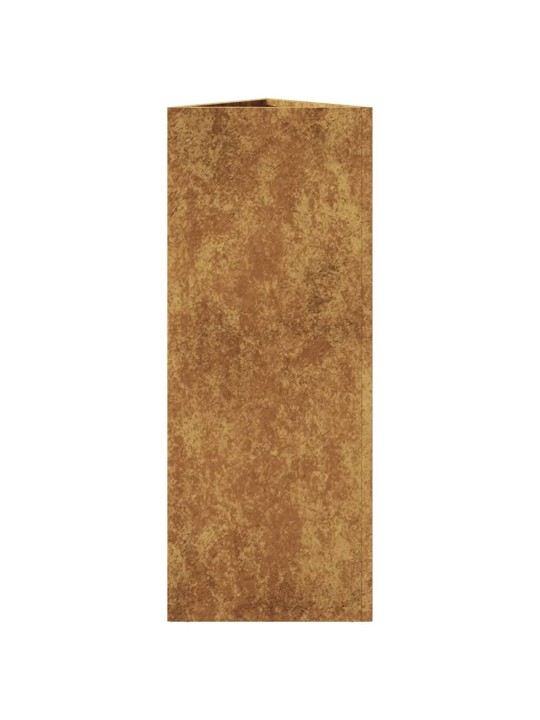 Sodo loveliai, 2vnt., 30x26x75cm, corten plienas, trikampiai