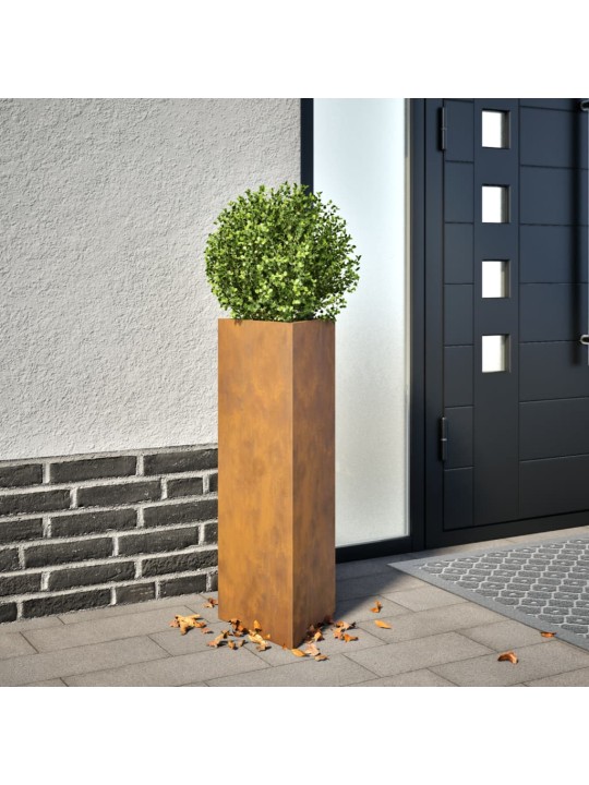Sodo loveliai, 2vnt., 30x26x75cm, corten plienas, trikampiai