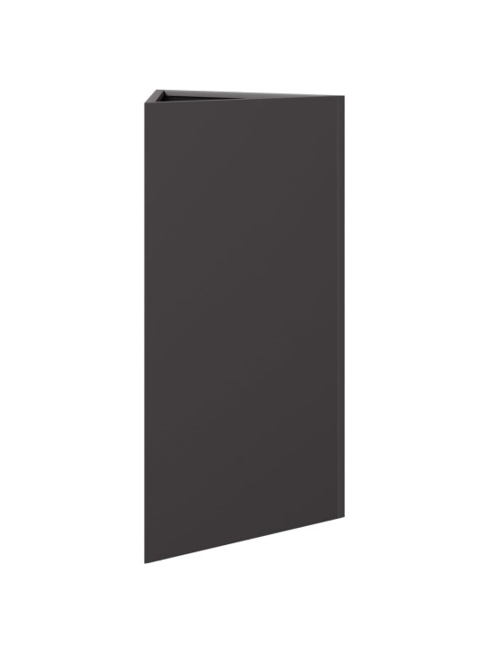 Sodo loveliai, 2vnt., juodi, 40x34,5x70cm, plienas, trikampiai