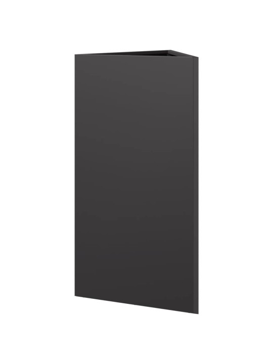 Sodo loveliai, 2vnt., juodi, 40x34,5x70cm, plienas, trikampiai
