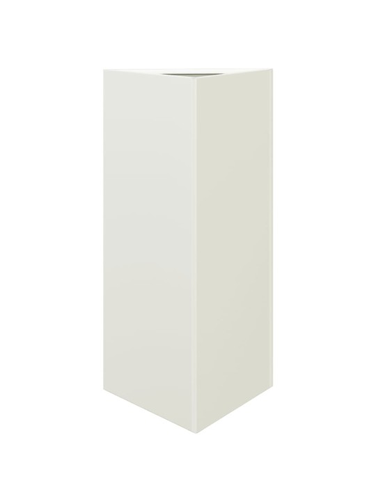 Sodo loveliai, 2vnt., balti, 40x34,5x70cm, plienas, trikampiai